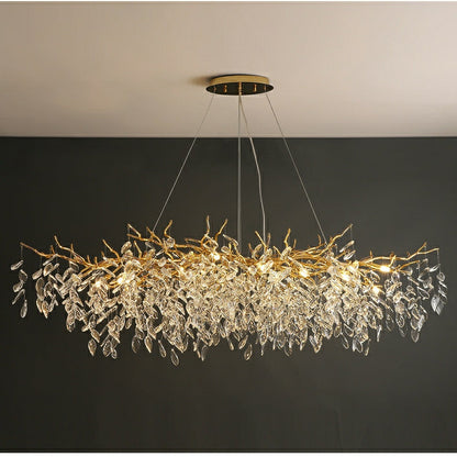 Kroonluchter Takken — kristal en aluminium, G9 — afbeelding 3