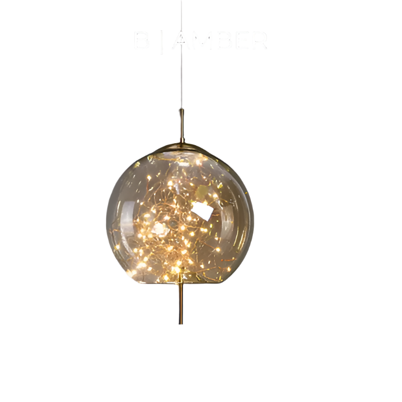 Hanglamp Essence — donkerbruin glas, drie maten — afbeelding 5