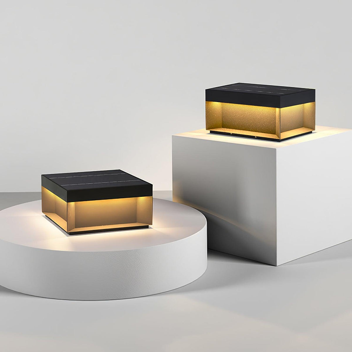 Buitenlamp Sokkel — IP65, netstroom of zonne-energie — afbeelding 1