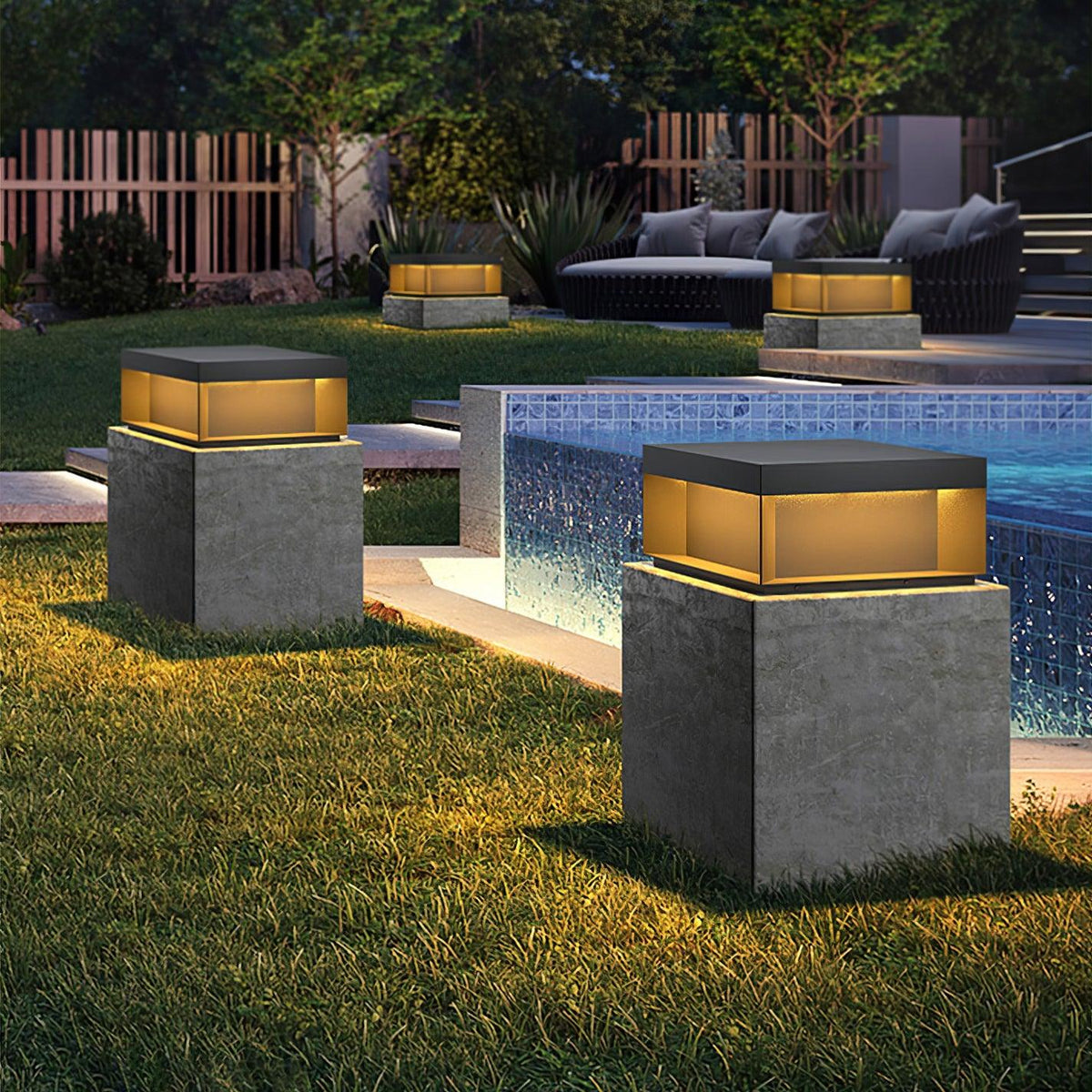 Buitenlamp Sokkel — IP65, netstroom of zonne-energie — afbeelding 3