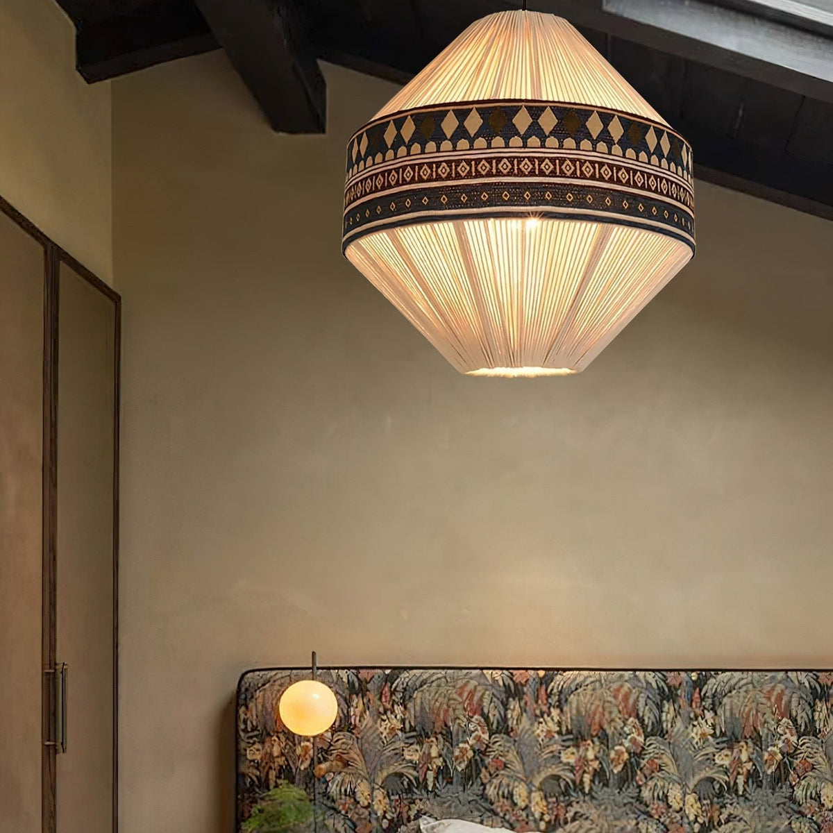 Hanglamp Franje — geweven linnen, fitting E27 — afbeelding 10