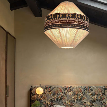 Hanglamp Franje — geweven linnen, fitting E27 — afbeelding 10