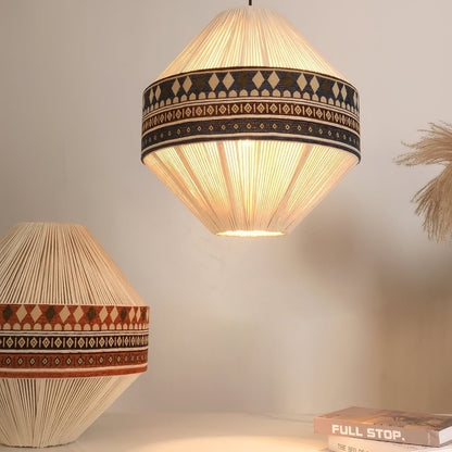 Hanglamp Franje — geweven linnen, fitting E27 — afbeelding 12
