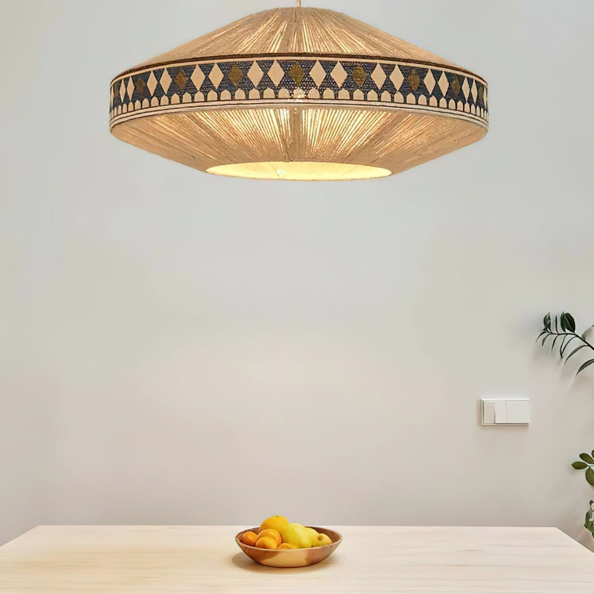 Hanglamp Franje — geweven linnen, fitting E27 — afbeelding 14