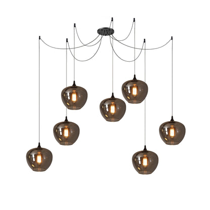 Hanglamp Fles — rookglas, fitting E27, zeven maten — afbeelding 21