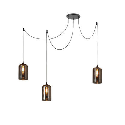 Hanglamp Fles — rookglas, fitting E27, zeven maten — afbeelding 10