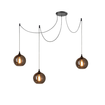 Hanglamp Fles — rookglas, fitting E27, zeven maten — afbeelding 8