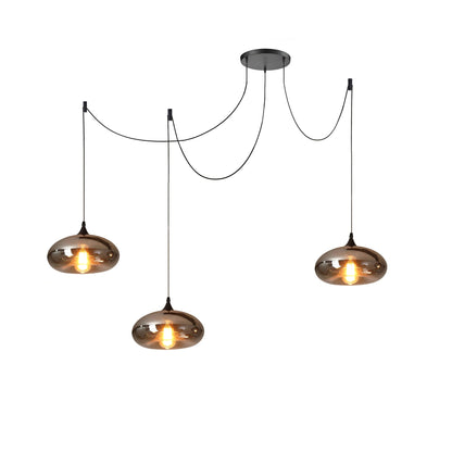 Hanglamp Fles — rookglas, fitting E27, zeven maten — afbeelding 7