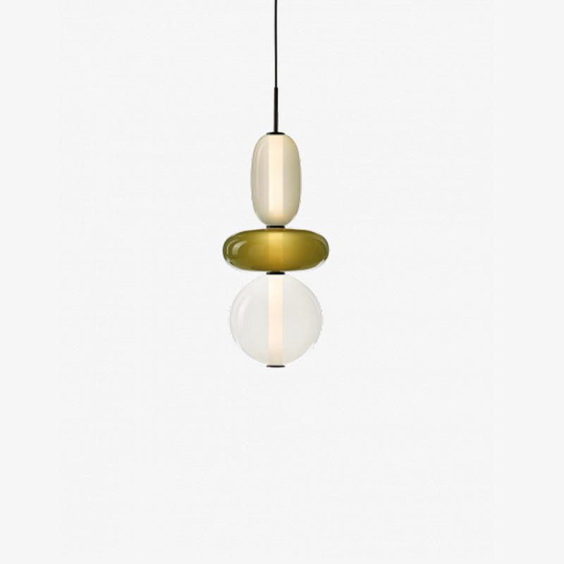 Hanglamp Kandij — gekleurd glas, geïntegreerde led — afbeelding 3