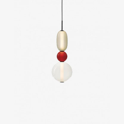 Hanglamp Kandij — gekleurd glas, geïntegreerde led — afbeelding 8