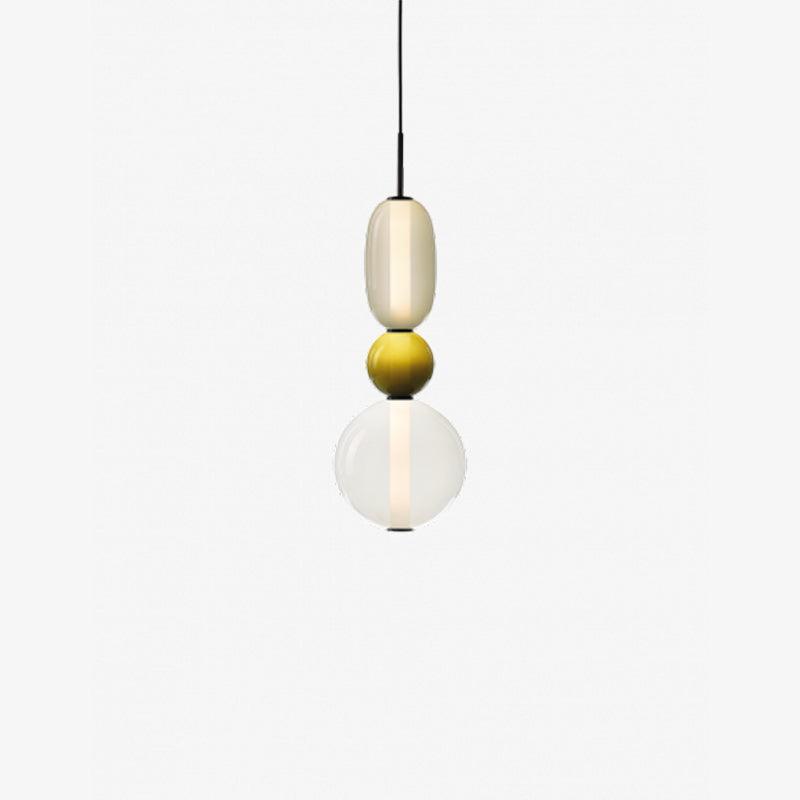 Hanglamp Kandij — gekleurd glas, geïntegreerde led — afbeelding 7