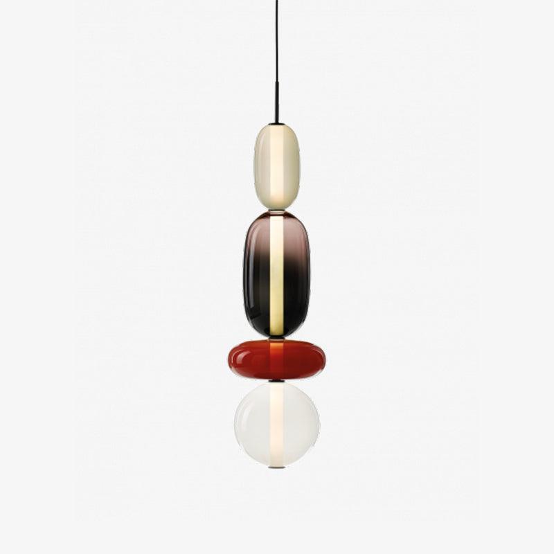 Hanglamp Kandij — gekleurd glas, geïntegreerde led — afbeelding 13