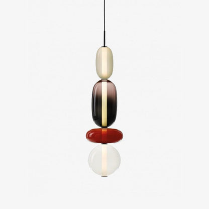 Hanglamp Kandij — gekleurd glas, geïntegreerde led — afbeelding 13