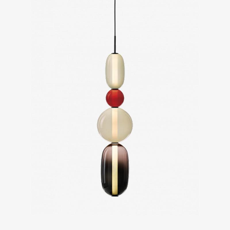 Hanglamp Kandij — gekleurd glas, geïntegreerde led — afbeelding 10