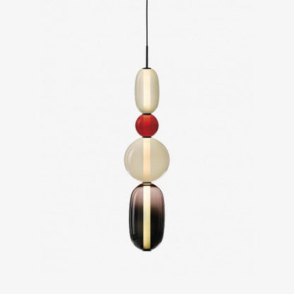 Hanglamp Kandij — gekleurd glas, geïntegreerde led — afbeelding 10
