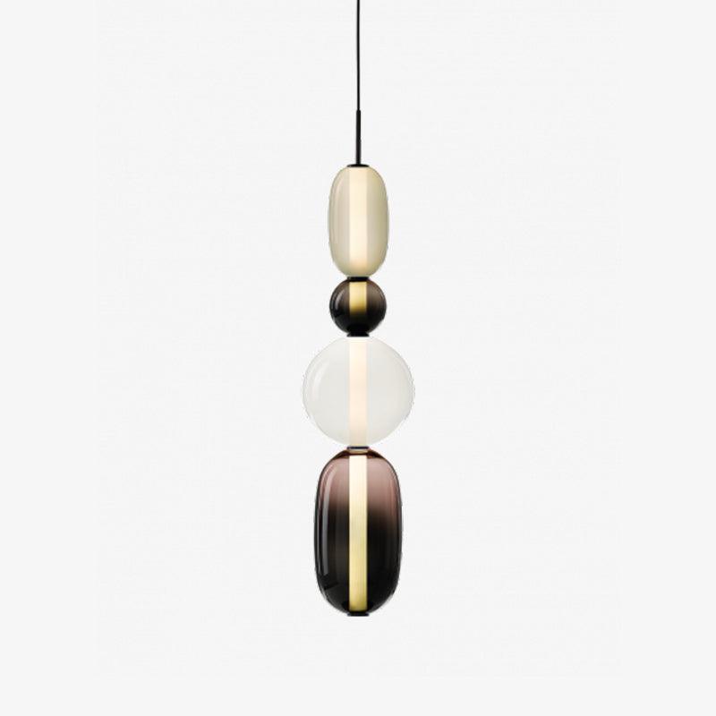 Hanglamp Kandij — gekleurd glas, geïntegreerde led — afbeelding 11