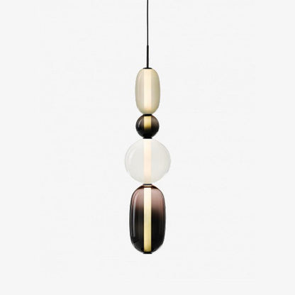 Hanglamp Kandij — gekleurd glas, geïntegreerde led — afbeelding 11