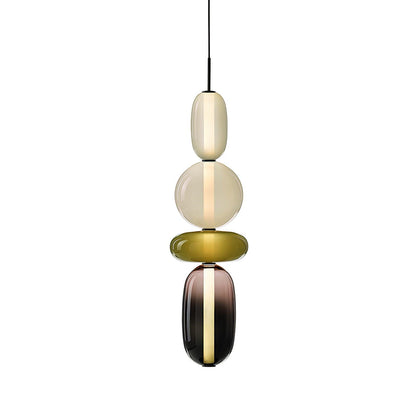 Hanglamp Kandij — gekleurd glas, geïntegreerde led — afbeelding 14