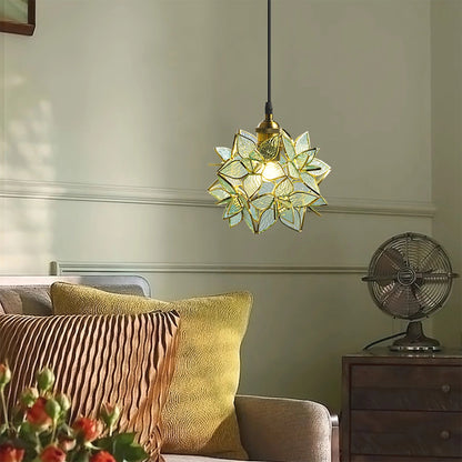Hanglamp Capiz — schelp en messing, Ø 20 cm — afbeelding 5