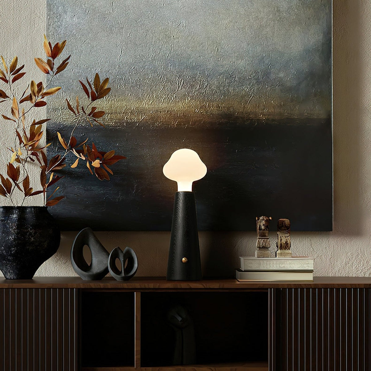 Tafellamp Wolkje — hout en acryl, 6 W led — afbeelding 4