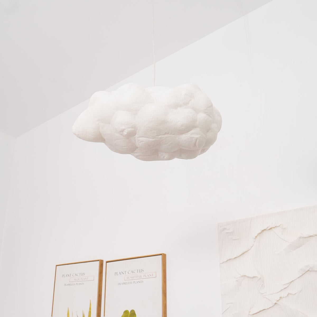 Hanglamp Wolk — katoen en zijdevezel, fitting E27 — afbeelding 2