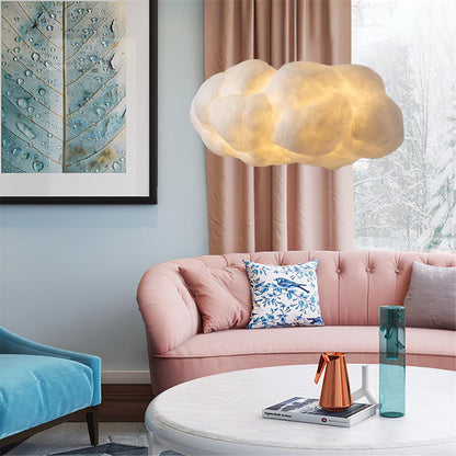 Hanglamp Wolk — katoen en zijdevezel, fitting E27 — afbeelding 1