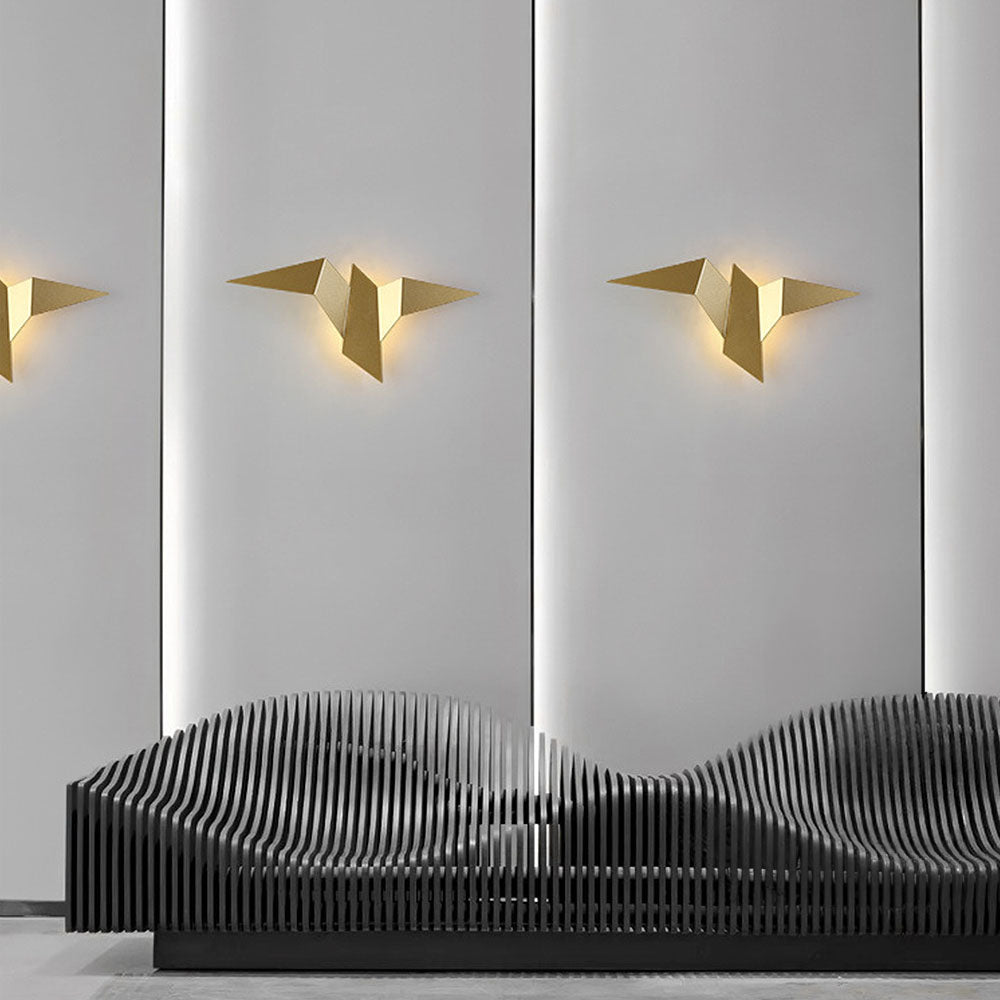 Wandlamp Vogel — smeedijzer, drie kleuren — afbeelding 4