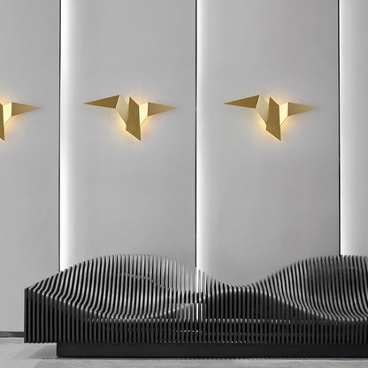 Wandlamp Vogel — smeedijzer, drie kleuren — afbeelding 4