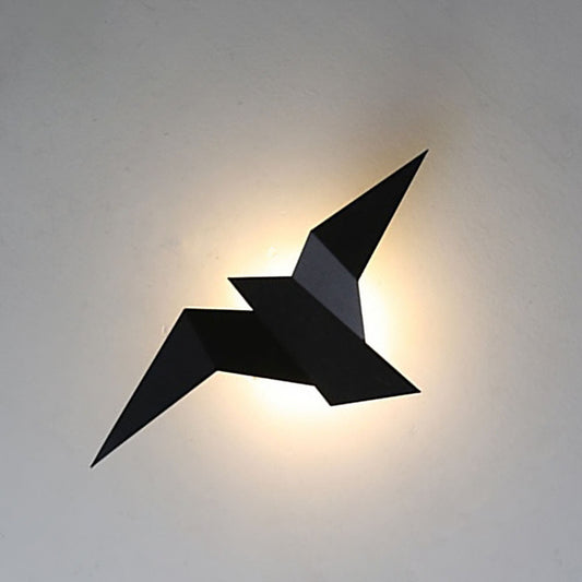 Wandlamp Vogel — smeedijzer, drie kleuren — afbeelding 1