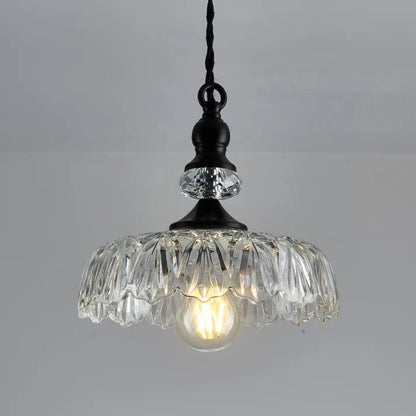 Hanglamp Keukeneiland — glas en ijzer, 24 cm — afbeelding 1