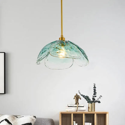 Hanglamp Bloemblad — glazen kap van 33 cm, E27 — afbeelding 4
