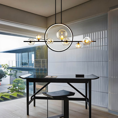 Kroonluchter Glasbollen — ring van 100 of 140 cm — afbeelding 2