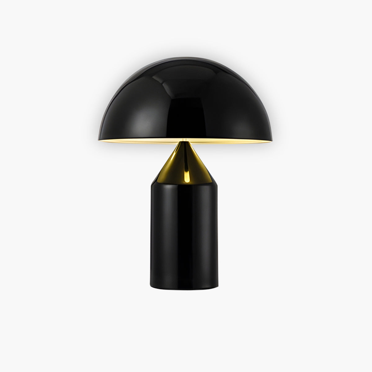 Tafellamp Klassiek — metaal en glas, fitting E27 — afbeelding 3