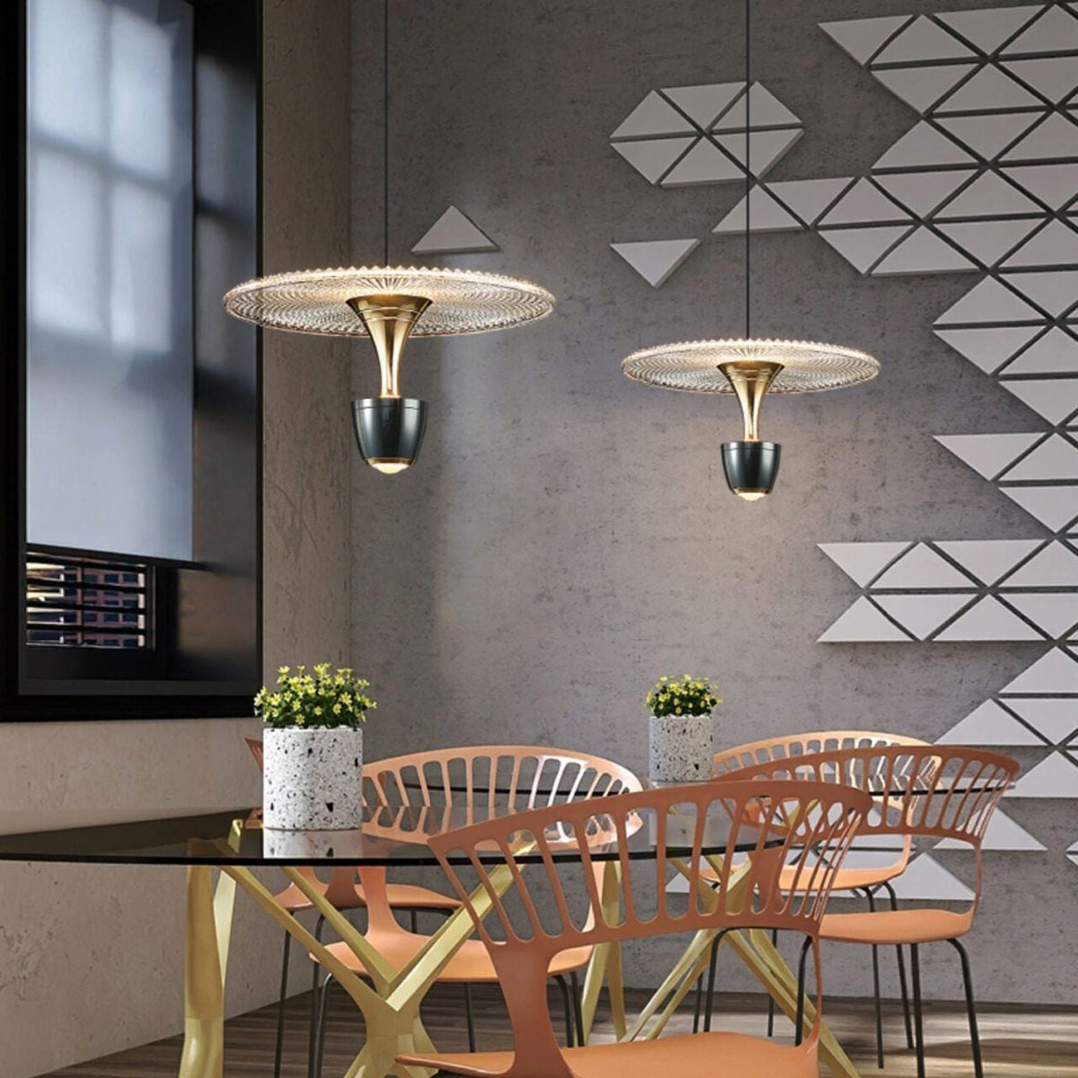 Hanglamp Schijfvorm — geïntegreerde led, 20 watt — afbeelding 2