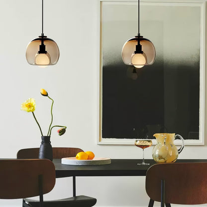 Hanglamp Eres — metaal en glas, E27, 25 cm — afbeelding 3