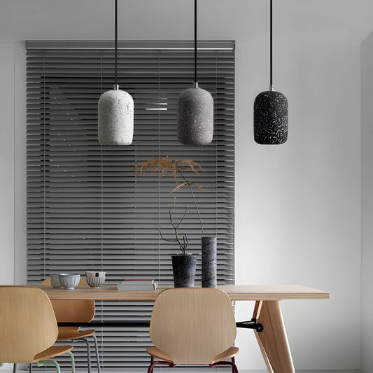 Hanglamp Ferro — cement en glas, Ø 16 cm, led — afbeelding 1