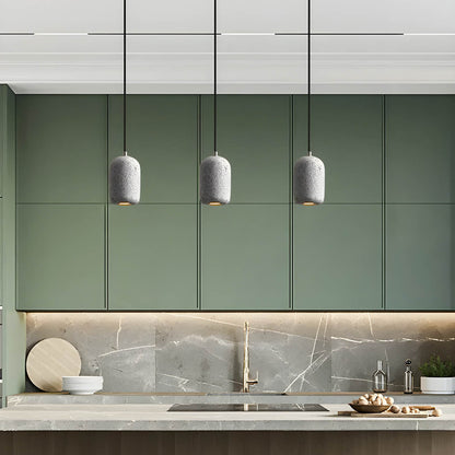 Hanglamp Ferro — cement en glas, Ø 16 cm, led — afbeelding 3