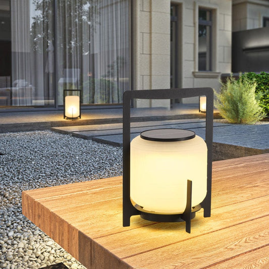 Buitenlamp Terras — zonne-energie, roestvrij staal — afbeelding 1