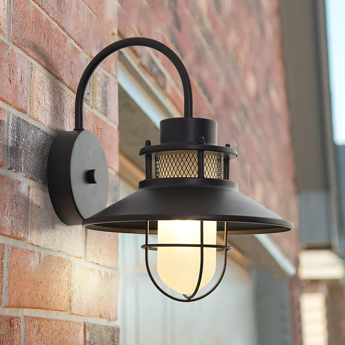 Buitenlamp Felix — glas en metaal, IP65, 32 cm hoog — afbeelding 1