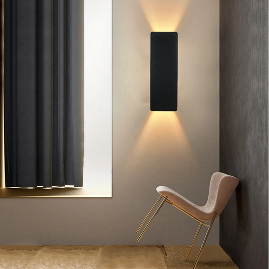 Wandlamp Duo — aluminium, licht omhoog en omlaag — afbeelding 1