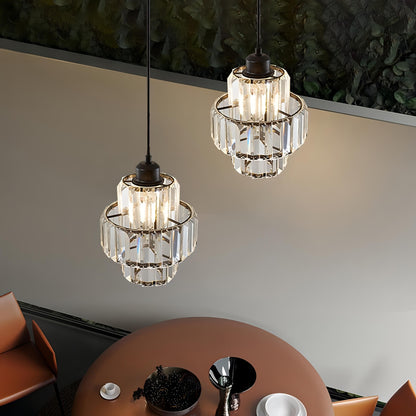 Hanglamp Kristalglas — fitting E27, 15 bij 24 cm — afbeelding 2