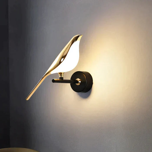 Wandlamp Vormlux Merel — magnetisch, goudkleurig — afbeelding 1