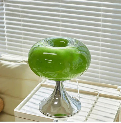 Tafellamp Appel — glas en ijzer, fitting E27, H 30 cm — afbeelding 2