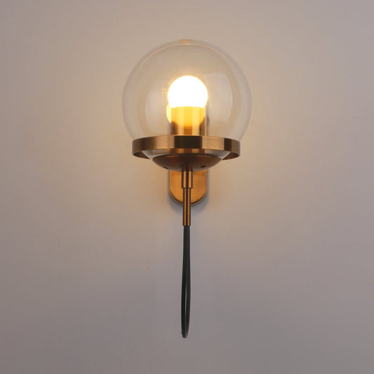 Wandlamp Hoskulle — ijzer en glas, fitting E27 — afbeelding 1