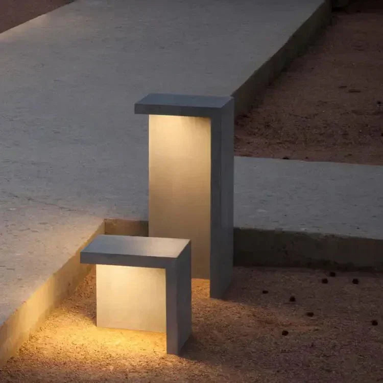Buitenlamp Blok — zonne-energie, vier formaten — afbeelding 3