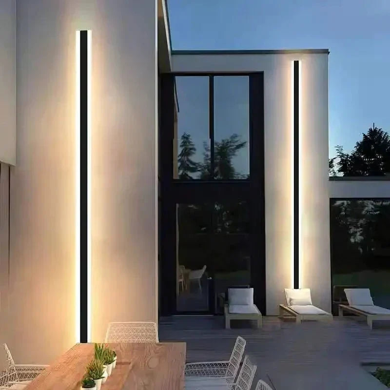 Wandlamp Streep — aluminium en acryl, IP65 — afbeelding 1