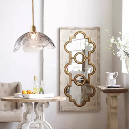 Hanglamp Bloemblad — glazen kap van 33 cm, E27 — afbeelding 5