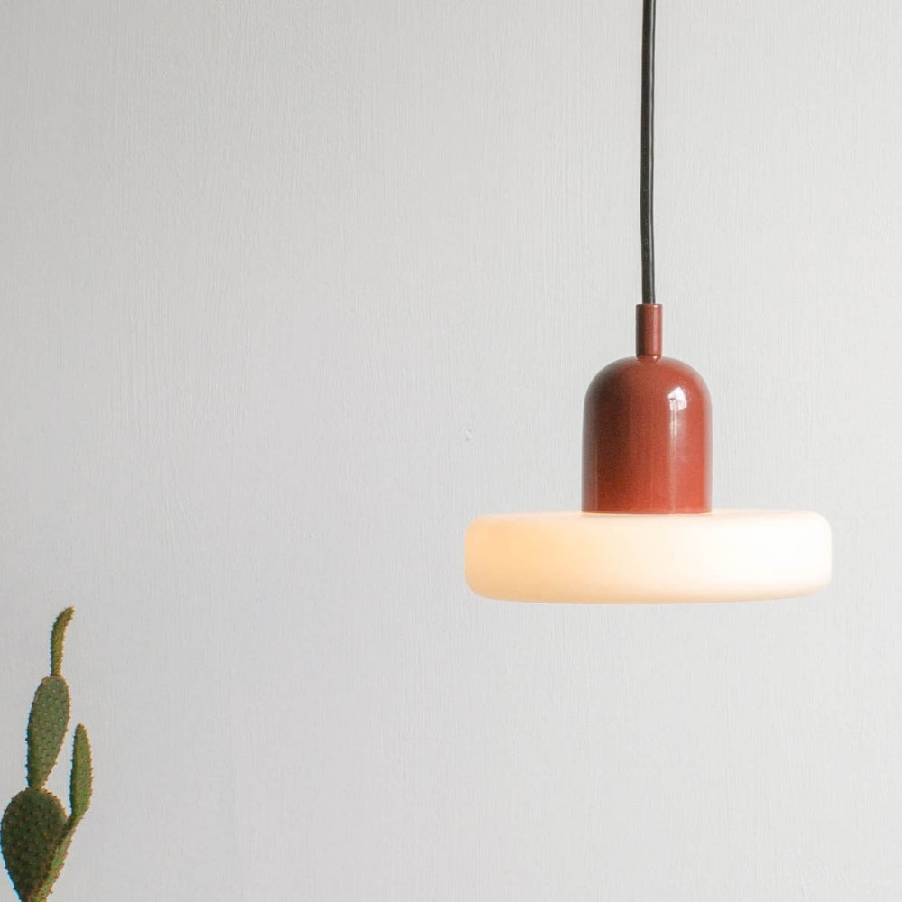 Hanglamp Metaal en Glas — fitting G4, verstelbaar — afbeelding 1