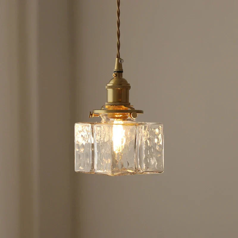 Hanglamp Glas Retro — fitting E27, drie maten — afbeelding 2