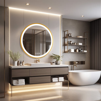 Wandlamp Spiegel — rond, 60 of 80 cm, led-verlichting — afbeelding 2